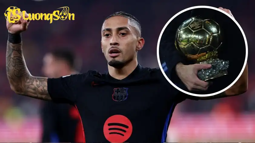 Barca tránh việc mất số tiền lớn khi Raphinha hụt mất Quả bóng Vàng 2025 (Ảnh: BeinSport). Barca tránh việc mất số tiền lớn khi Raphinha hụt mất Quả bóng Vàng 2025 (Ảnh: BeinSport).